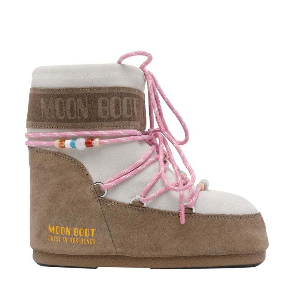 Moon Boot X Guest In Residence Women Icon Low Suede Beads Booties